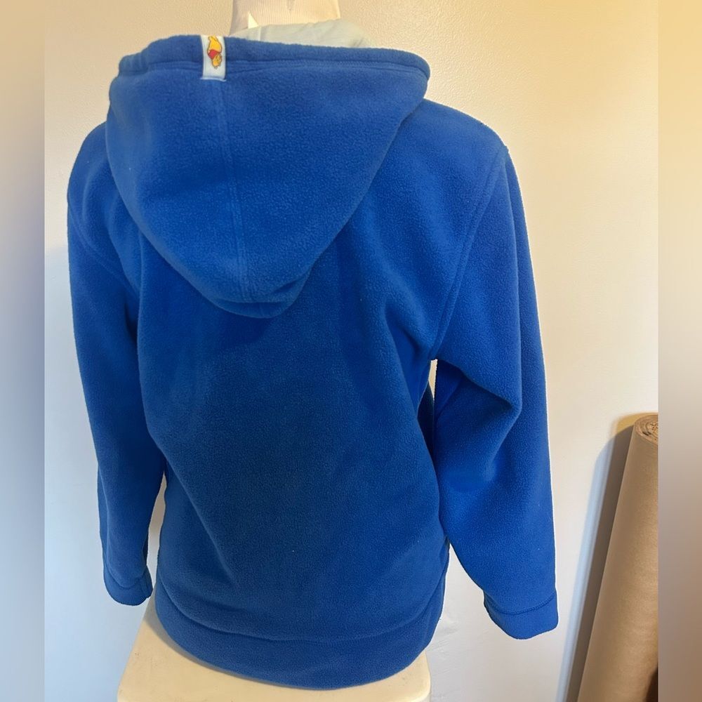 Disney Winnie The Pooh Women’s Hoodie Full Zip Jacket Fleece Spellout Blue Small - Picture 3 of 5